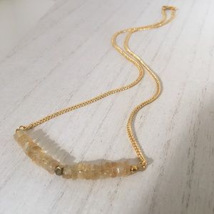 Citrine gemstone November Birthstone Gift Necklace
